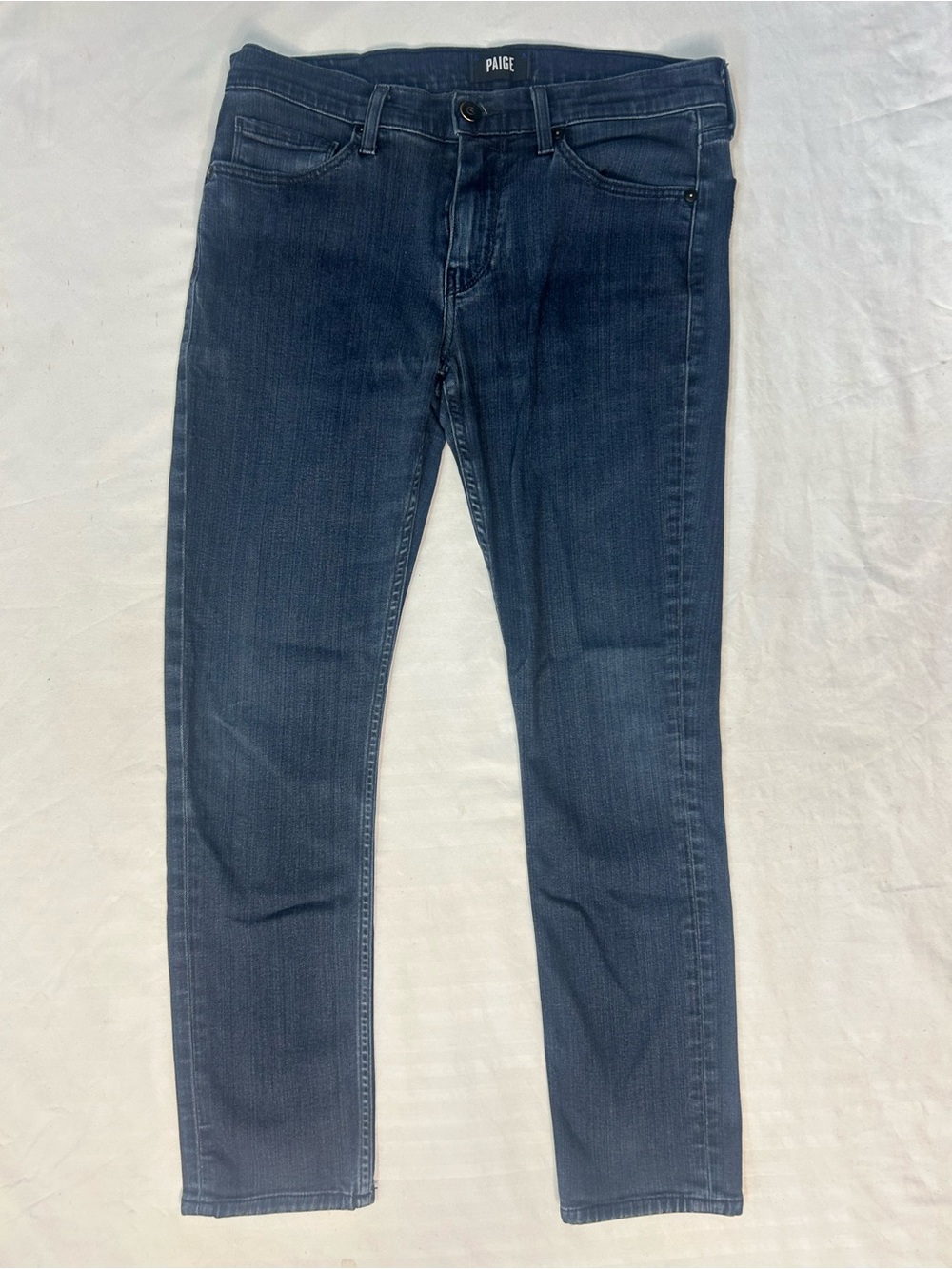 PAIGE Croft Slim Straight Jeans Dark Indigo Size 32